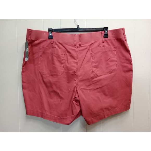 Lee Womens Midrise Bermuda Regular Fit Rose Garden Shorts (Size 24W) Nwt - Picture 4 of 16